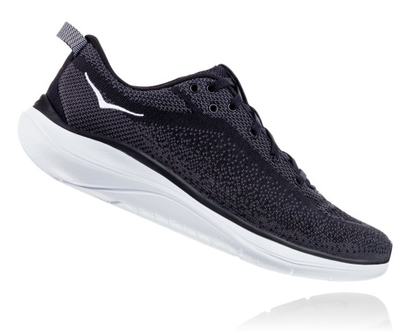 Hoka One One Hupana Flow Mens UK - Black / Grey Road Running Shoes - LDHMW2461